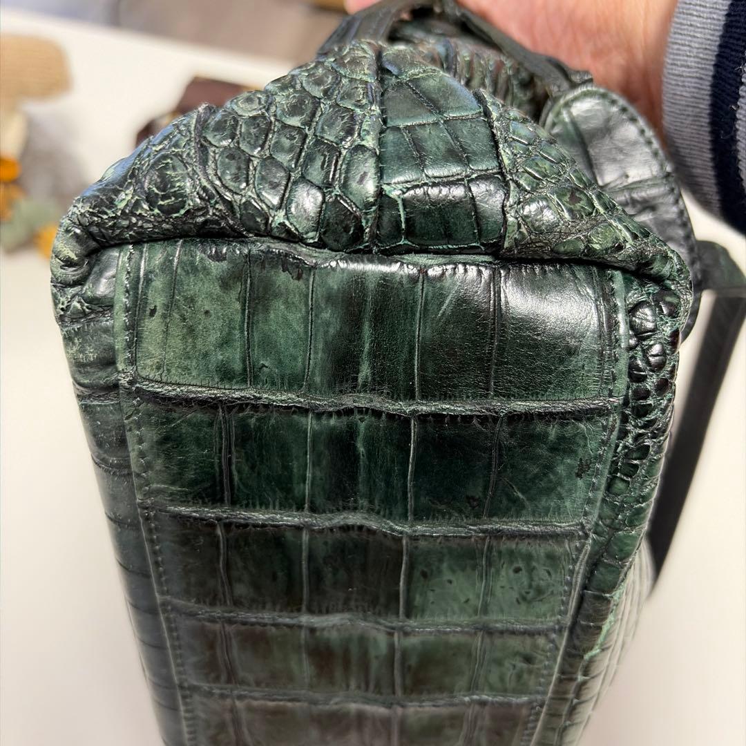 「ぬこさん専用〜ʕ•ᴥ•ʔ」IBIZA ダークグリーン　ハンドバッグ　美品！