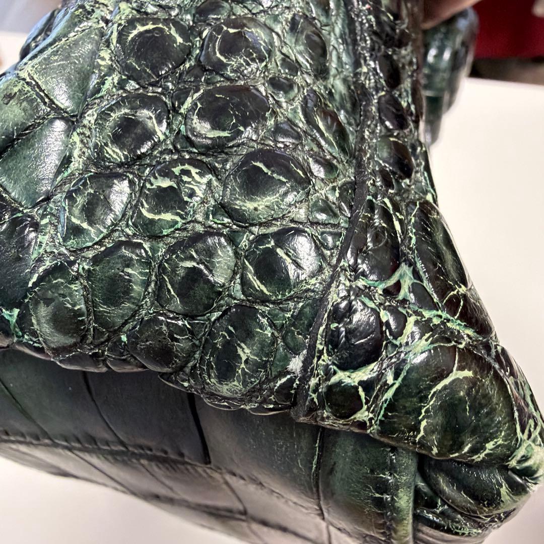 「ぬこさん専用〜ʕ•ᴥ•ʔ」IBIZA ダークグリーン　ハンドバッグ　美品！