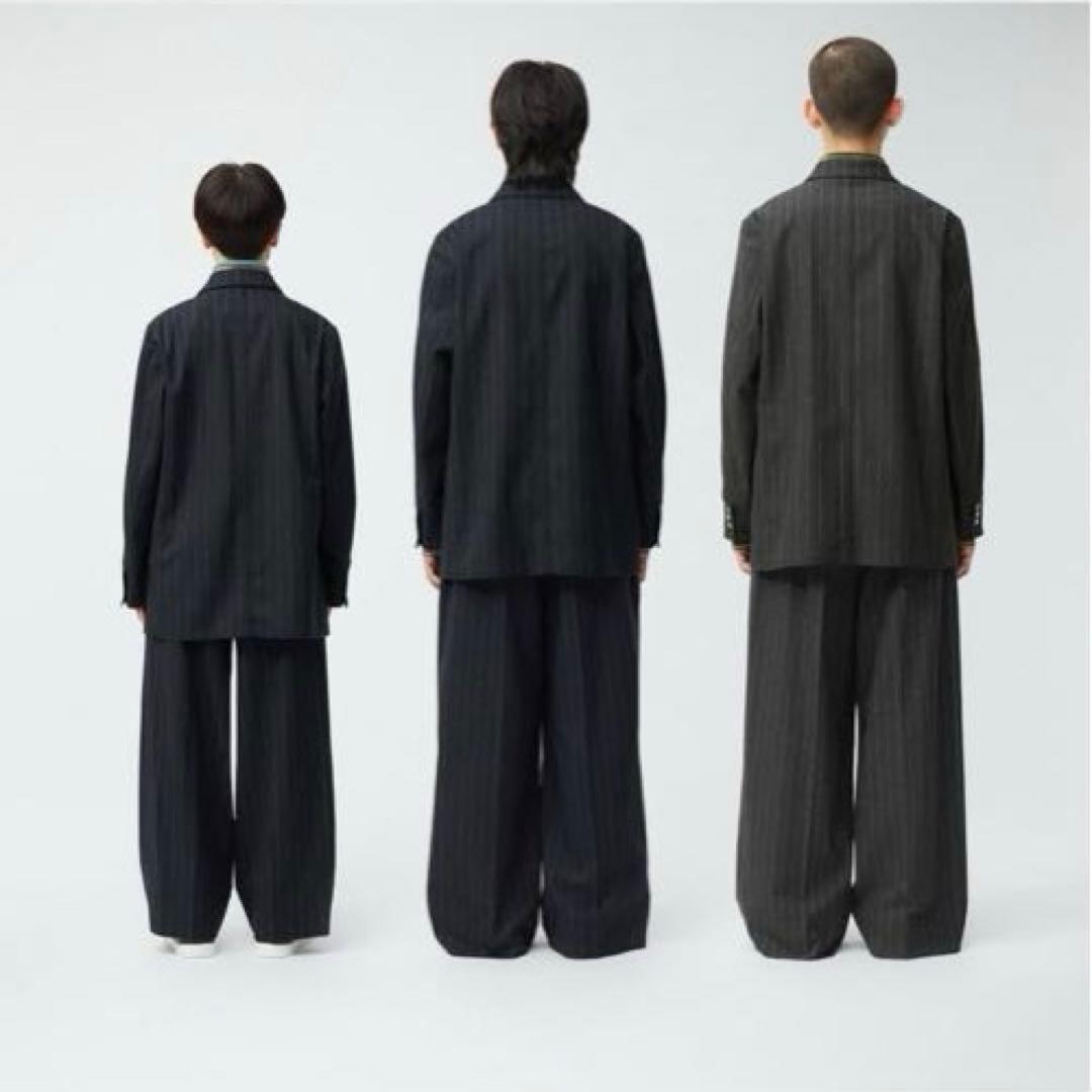 未使用beautiful people×GUセットアップ紺 ストライプ