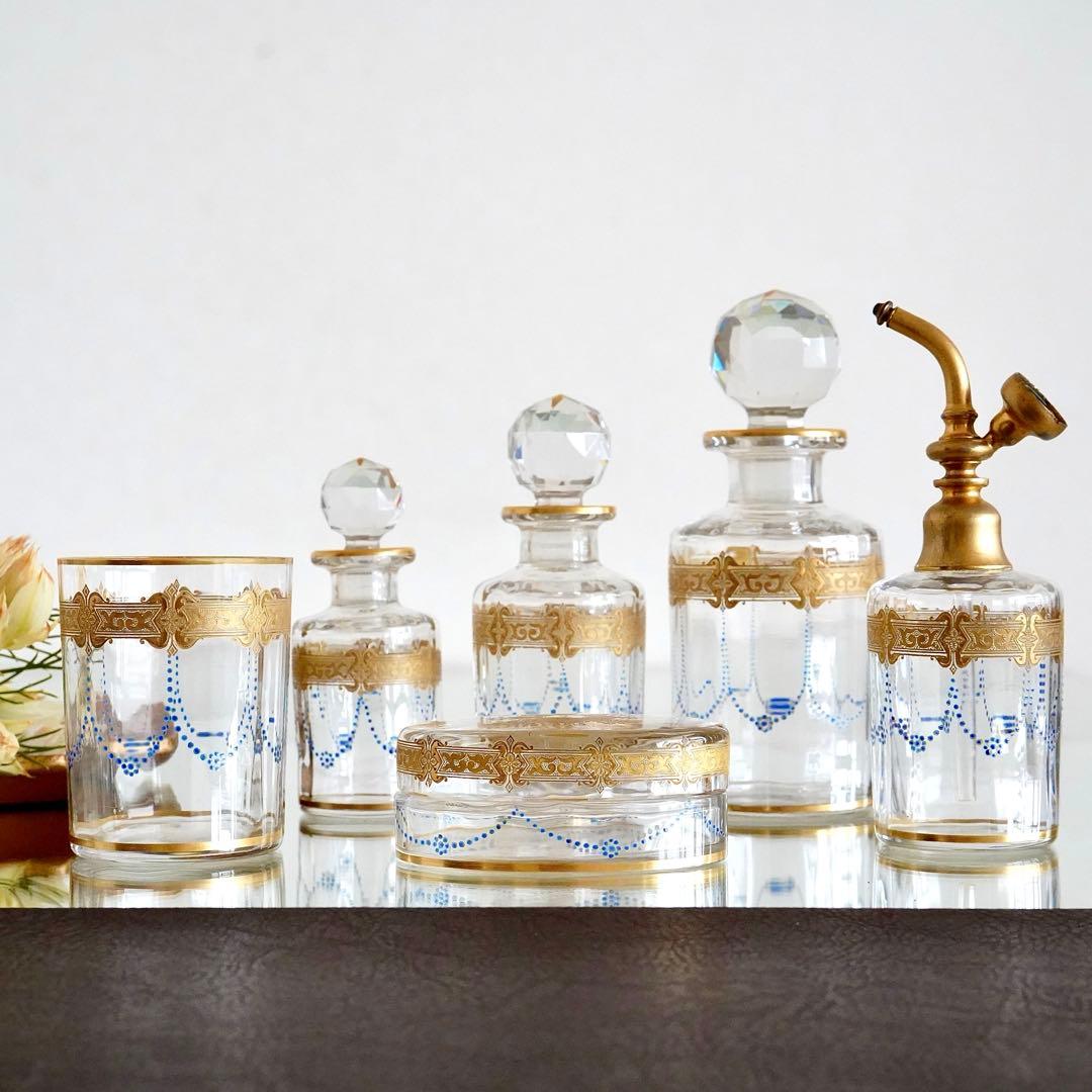 希少 オールドバカラ エナメル＆金彩 小物入れ★シュヴァリエ作品BACCARAT