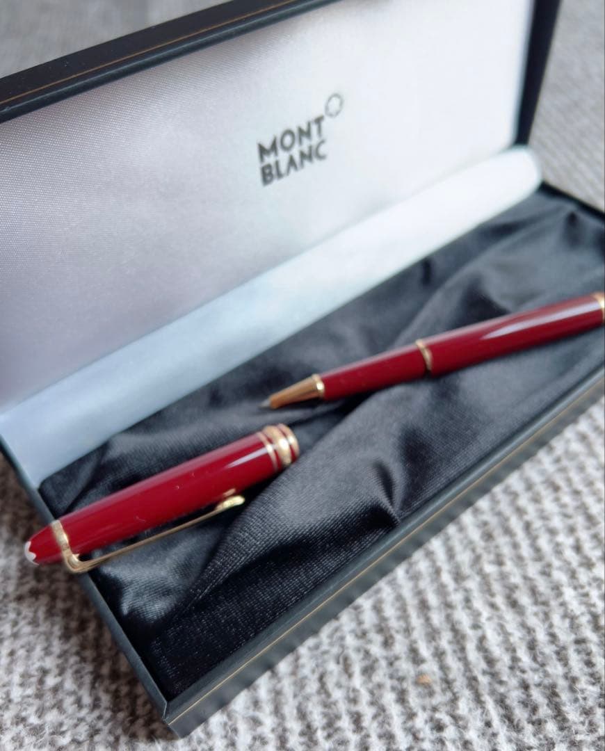 MONT BLANC ボールペン モンブラン　ボルドー色とゴールド
