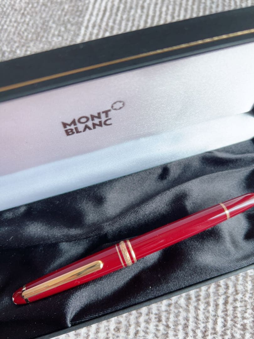 MONT BLANC ボールペン モンブラン　ボルドー色とゴールド