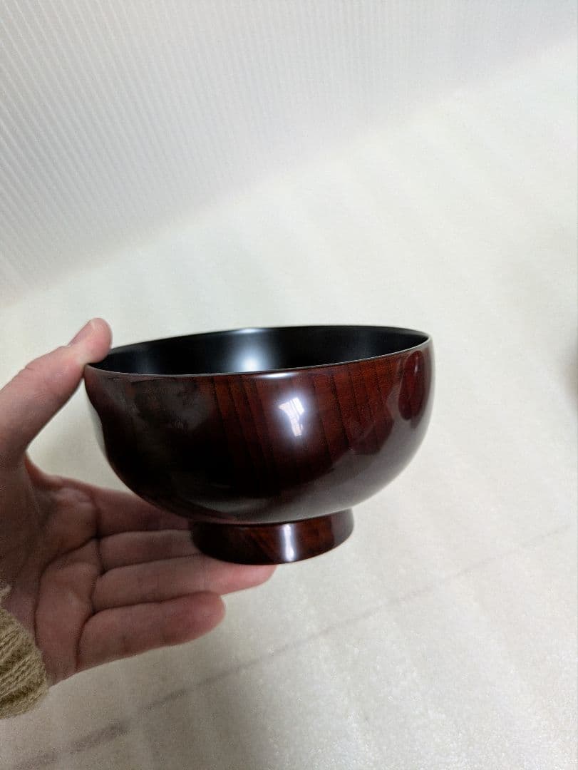 【川連漆器】木地呂椀夫婦