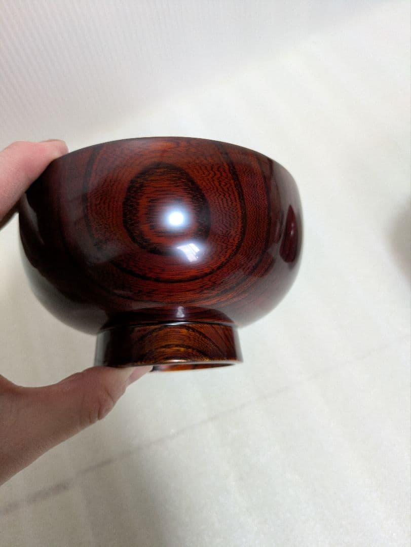 【川連漆器】木地呂椀夫婦