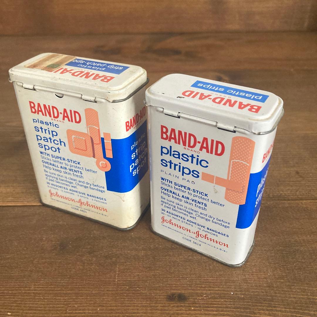US Vintage ジョンソン&ジョンソン　バンドエイド缶60's 70's