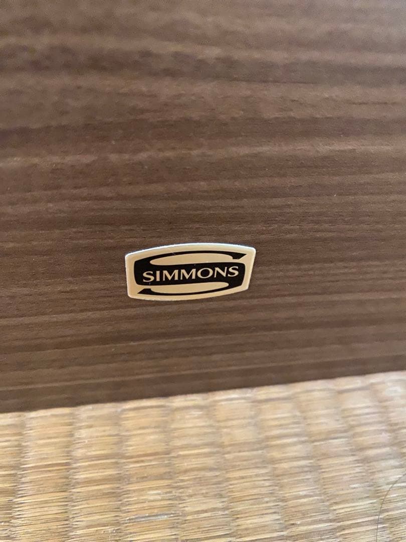 りゅうシモンズ セミダブルベッドフレーム 引き出し付き ダークブラウン