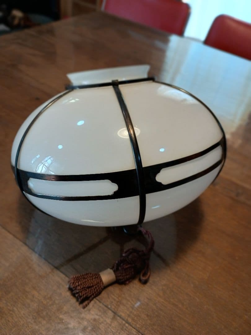 大正ロマン 真鍮ボンボリ型 電笠デッドストック