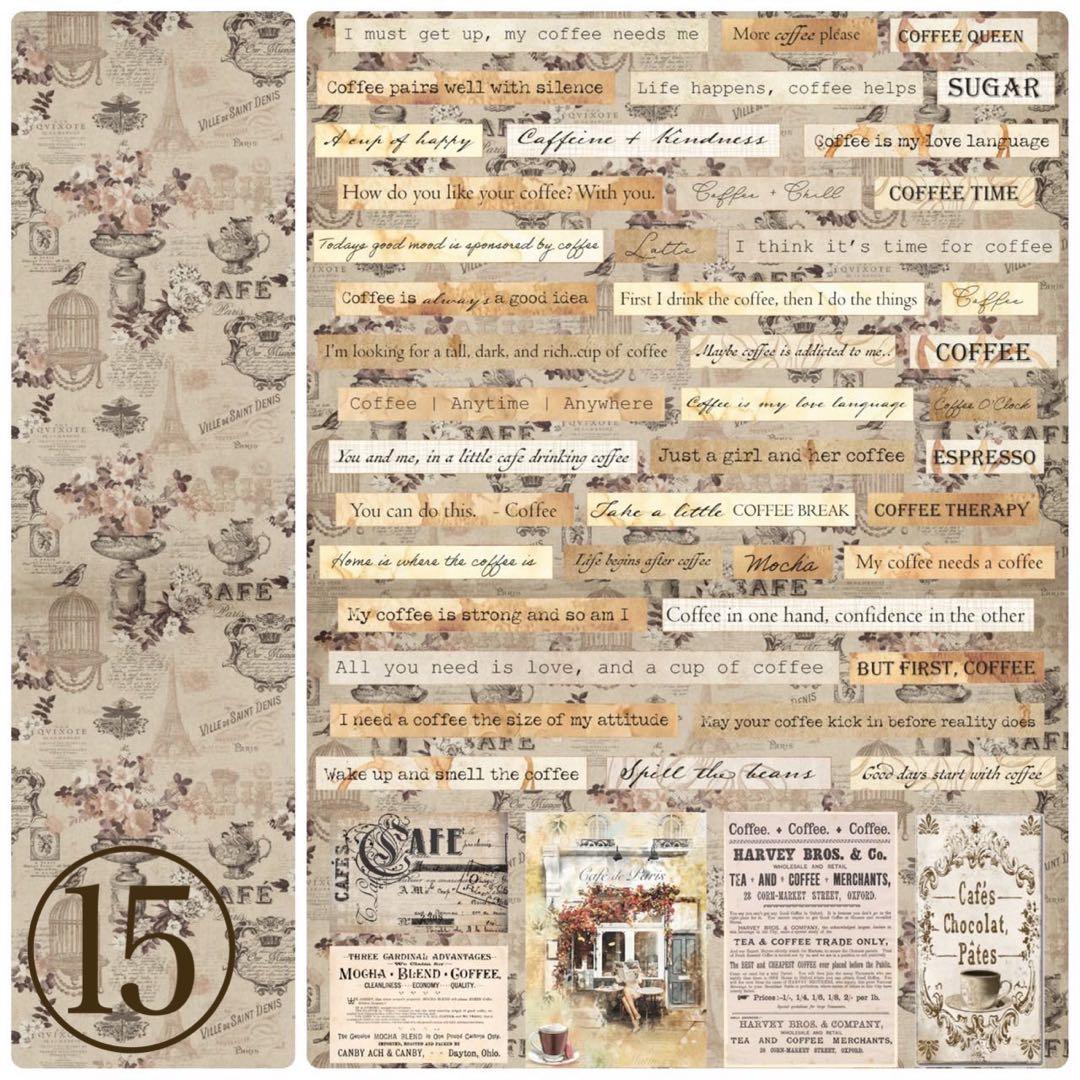 バレンタイン♡選べるデザペ　コラージュ　おすそ分けファイル　A4デザインペーパー