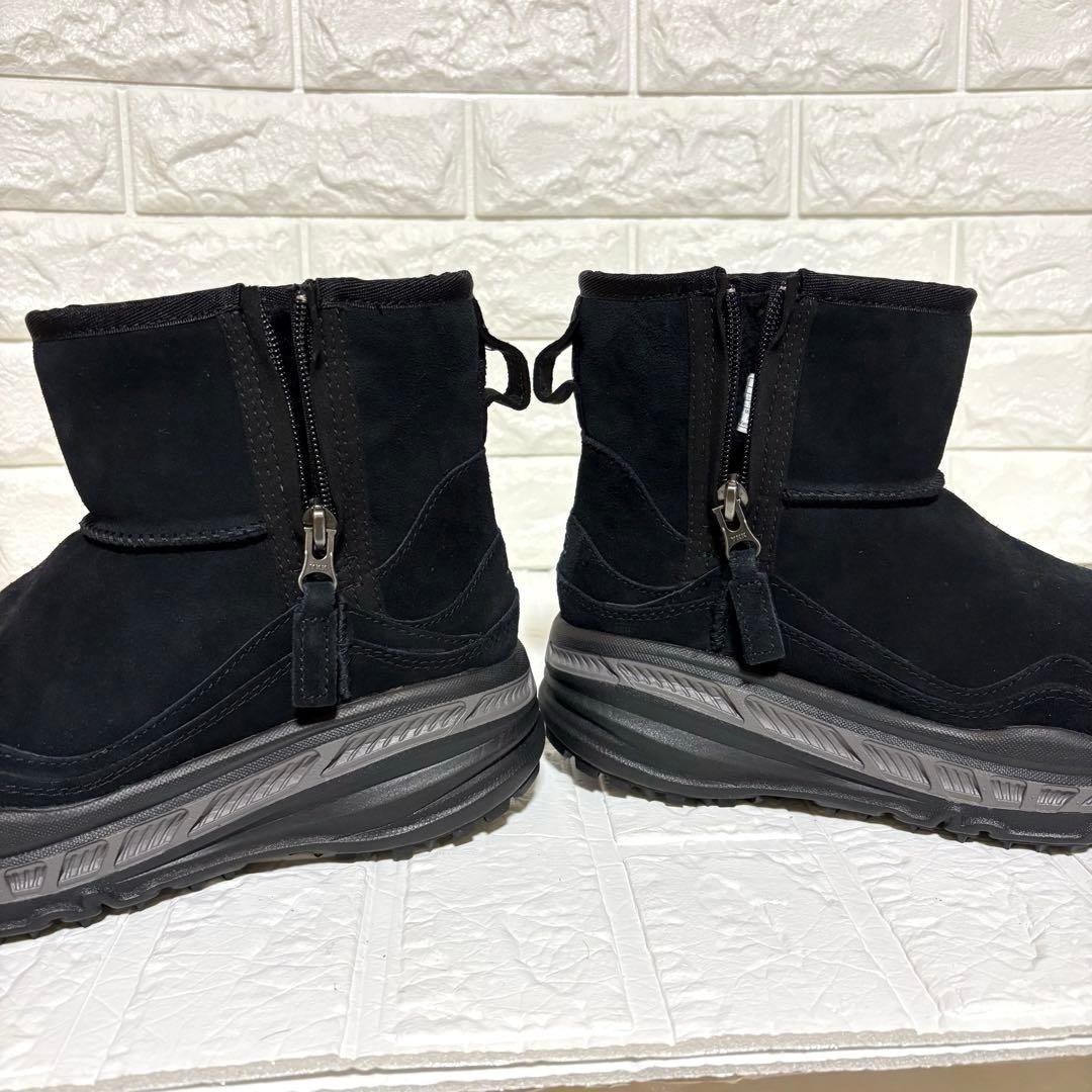 UGG アグ スエード サイドジップ ショートブーツ 黒 ブラック25cm