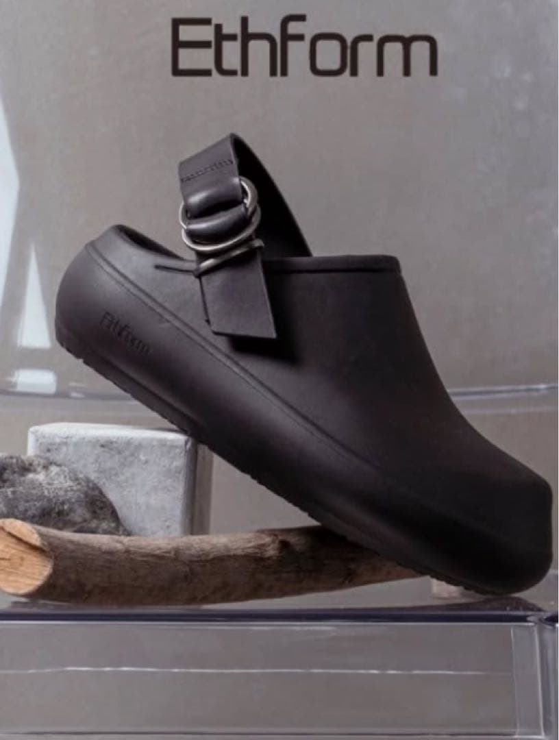 EthForm ブラック クロッグサンダル　TERRE