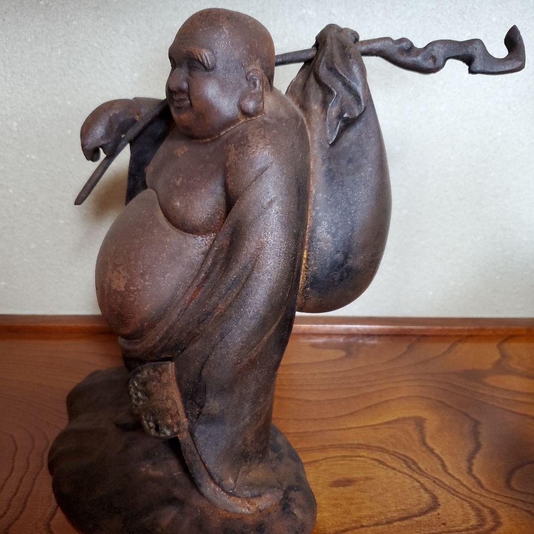 金属製 笑顔の仏像 置物