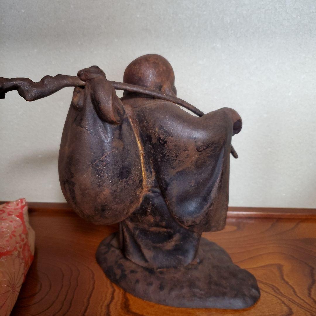 金属製 笑顔の仏像 置物