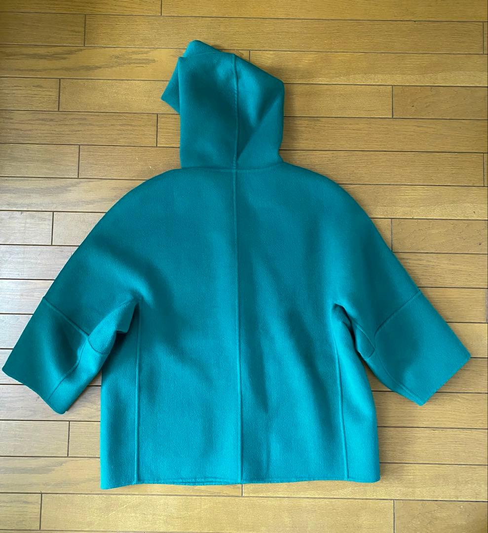 マックスマーラ　クチートアマーノフード付きウールコート 38