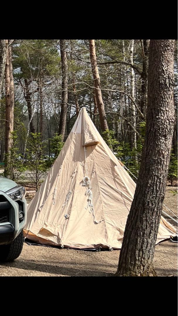 【超美品】TOMOUNT トモウント ワンポールテント TC テント 3〜4人