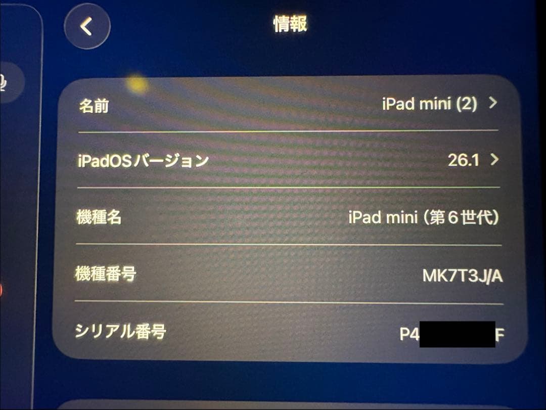 ニーノ　iPad mini 第6世代 256GB WI-FIモデル
