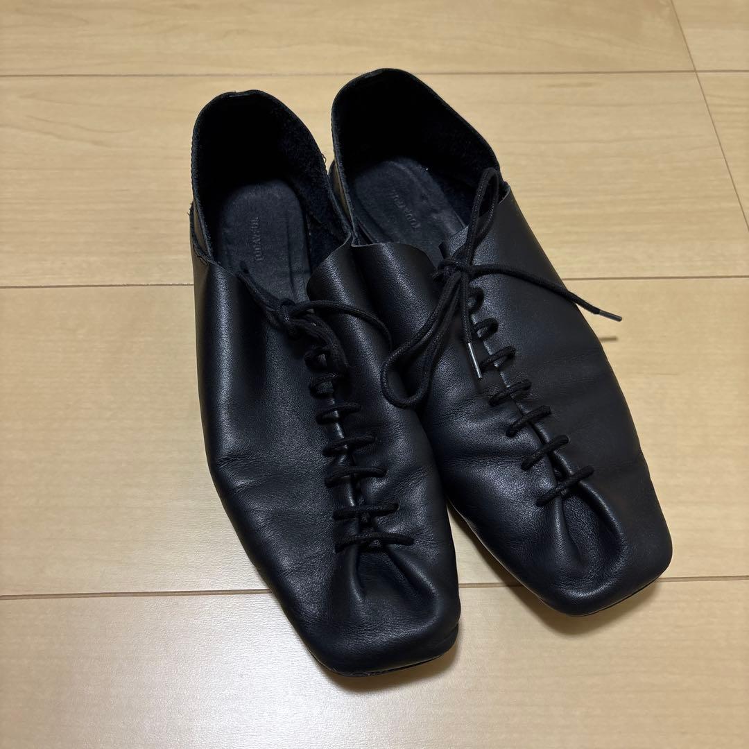 TODAYFUL Laceup Leather Shoes 37 黒 箱あり