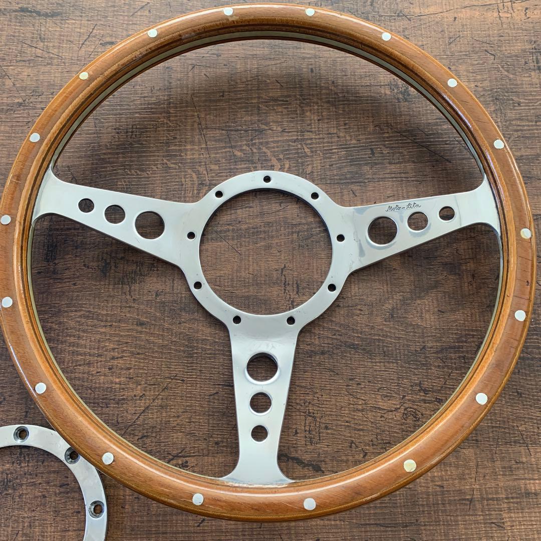 モトリタ　ウッドステアリング33φ クラシックミニ　英国車　旧車