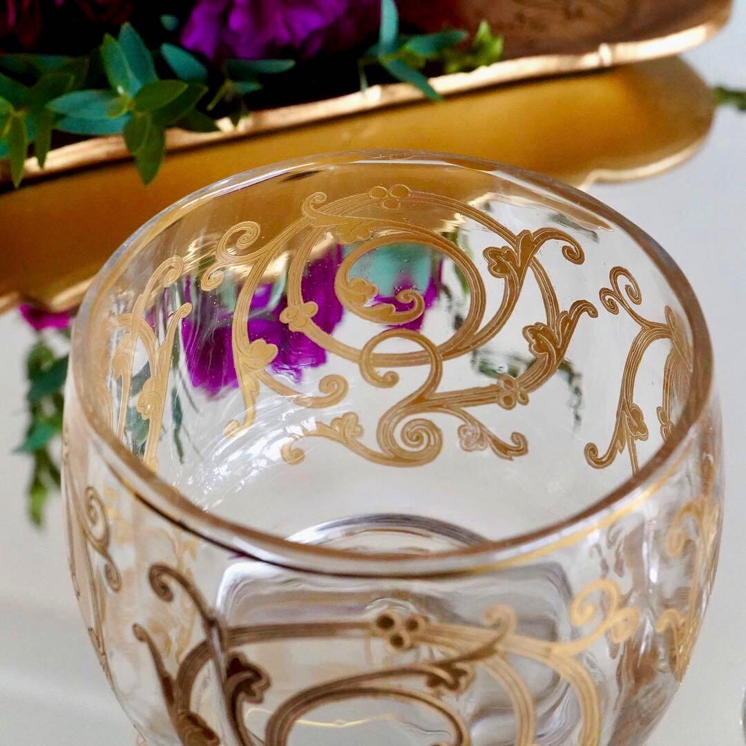 希少★24金彩★美品オールドサンルイ★クリュニー★ボンボニエール★蓋物★小物入れ