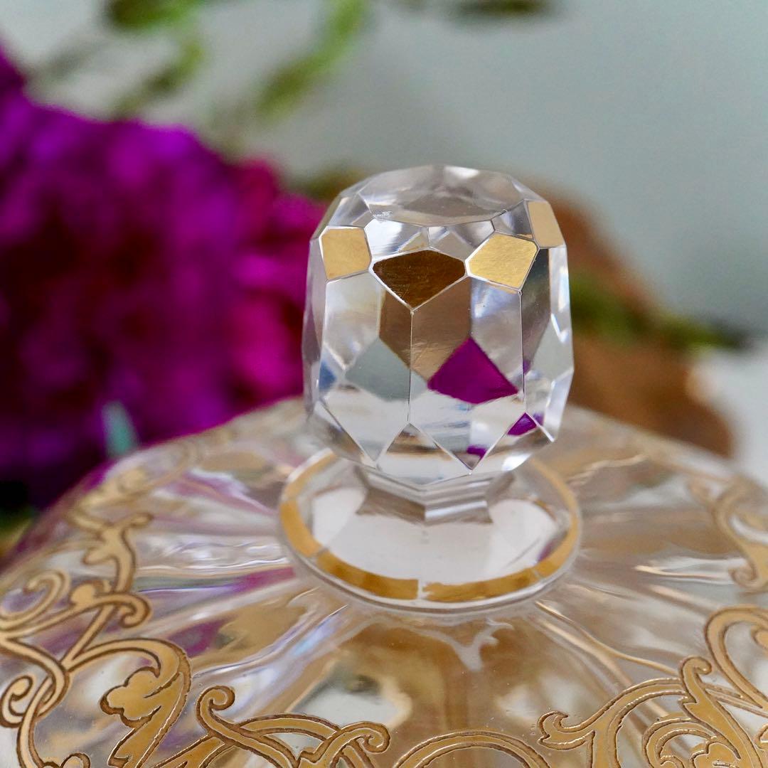 希少★24金彩★美品オールドサンルイ★クリュニー★ボンボニエール★蓋物★小物入れ