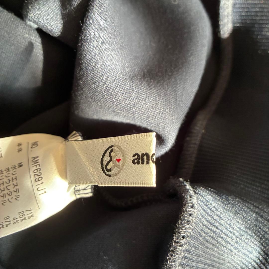 美品 and per se アンパスィ ネイビー スウェット M ゴルフウェア