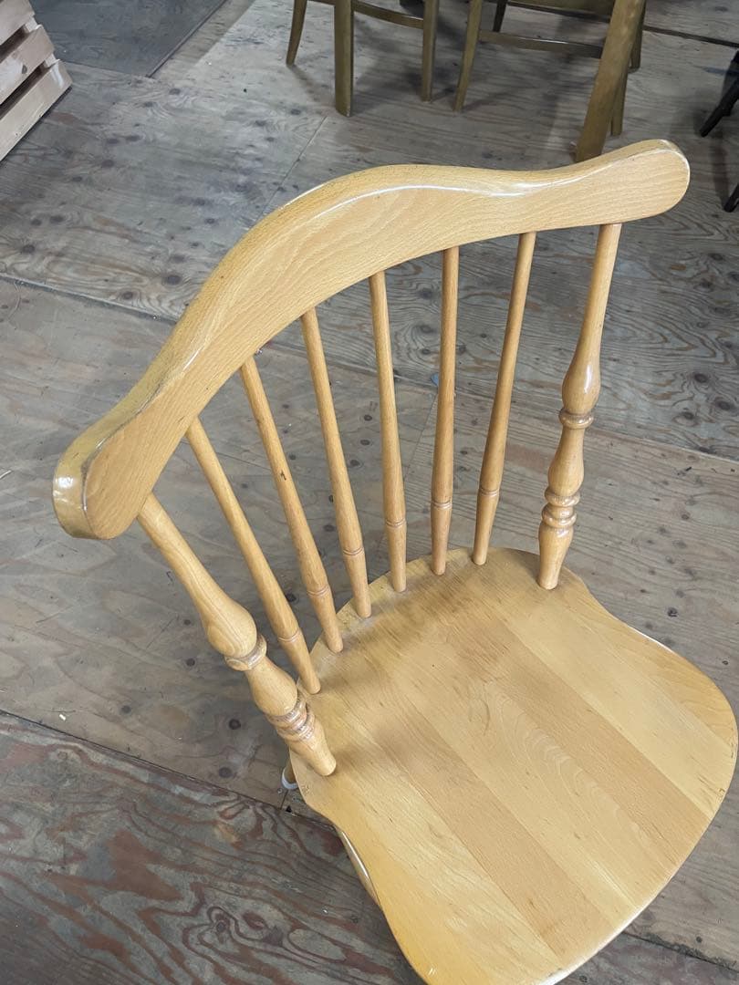 WINDS 太平家具　飛騨　木製　ダイニングチェア ウィンザーチェア　④