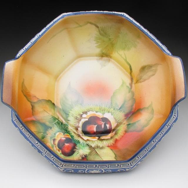 オールドノリタケ ウェッジウッド風 栗絵 ボウル 23cm