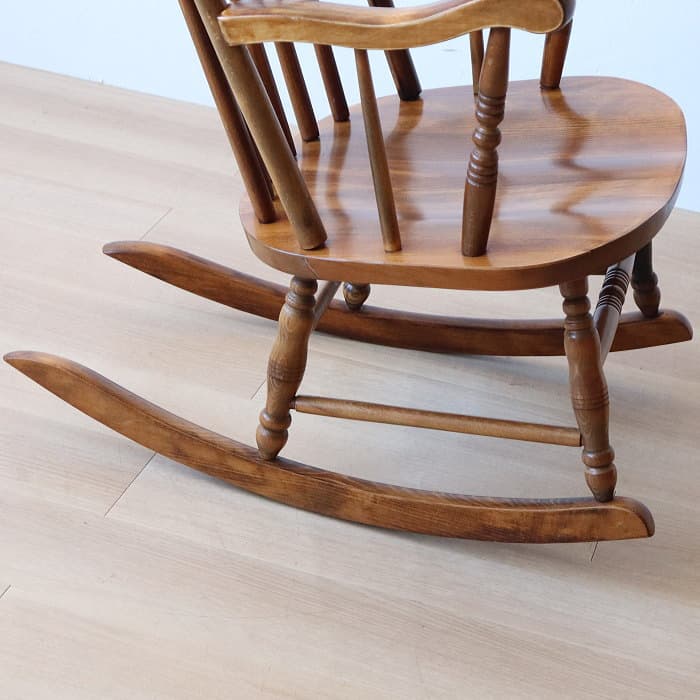ヴィンテージ ロッキングチェア 飛騨の家具 古家具 ブナ材 無垢材