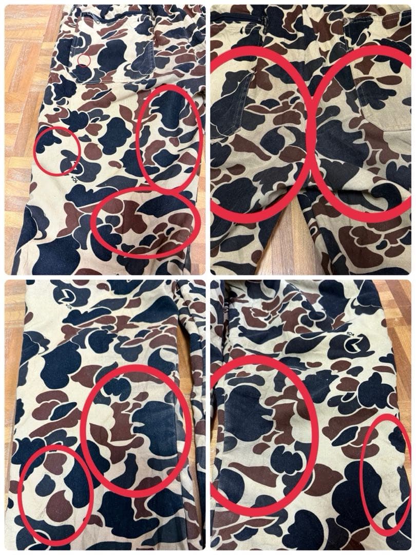 80s 10X USA製 ダックハンターカモ つなぎ オーバーオール S48b