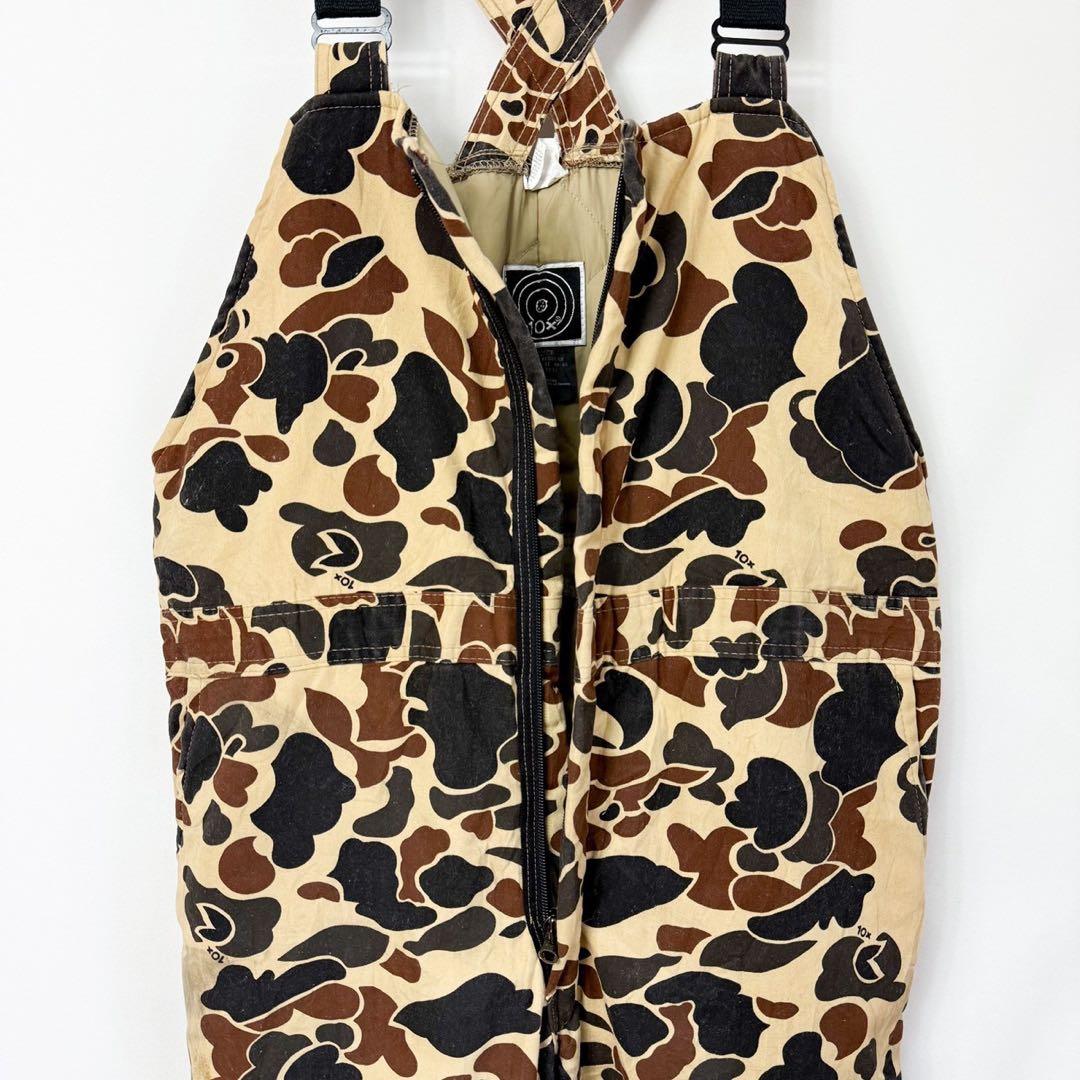 80s 10X USA製 ダックハンターカモ つなぎ オーバーオール S48b
