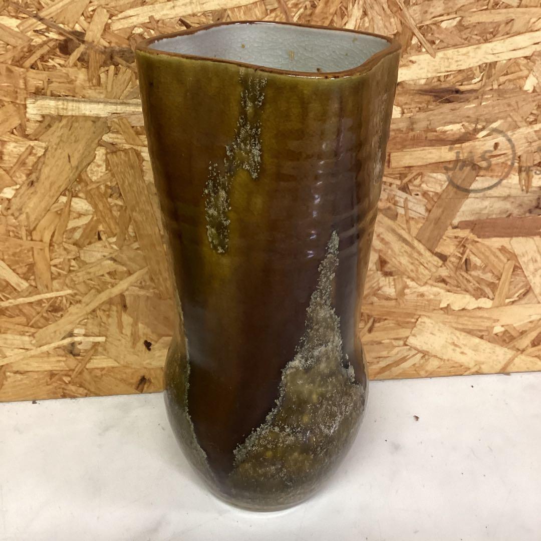 九谷焼　昭一郎　花瓶　陶器　花入　インテリア　和室　置き物　（I 100）