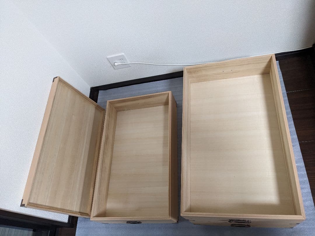 総桐 収納ケース 3段 キャスター付き 押入れ収納