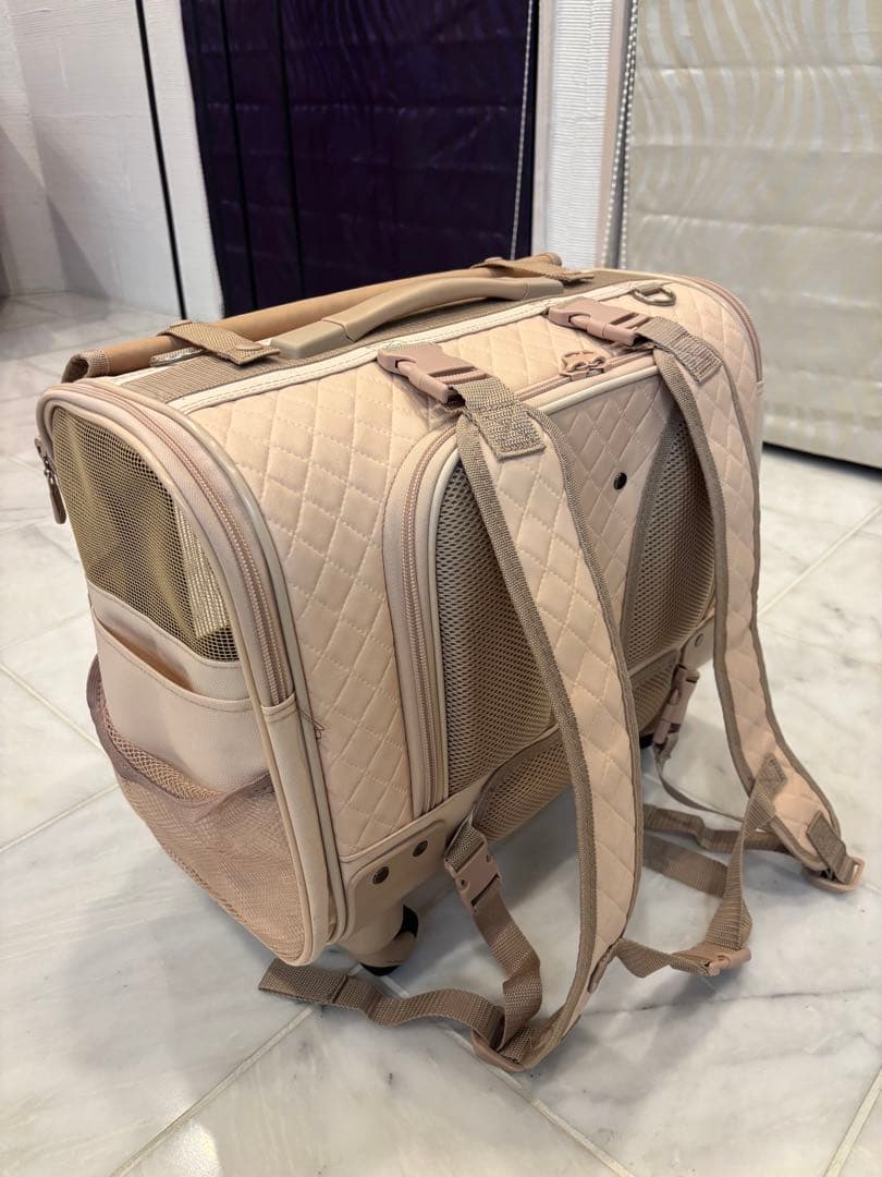 OFT ペットキャリー　ピンクベージュ