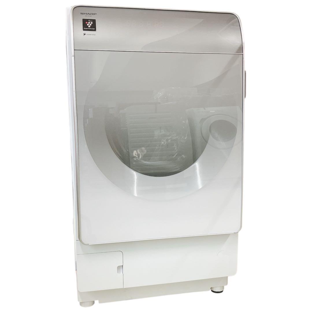 5897 ドラム式洗濯機 シャープ ES-X12C-SL クリスタルシルバー