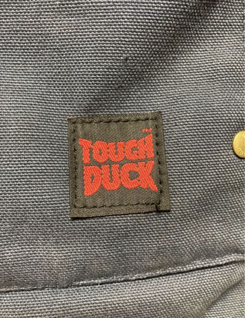 TOUGH DUCK フード付きダウンジャケット L ネイビー　タフダック