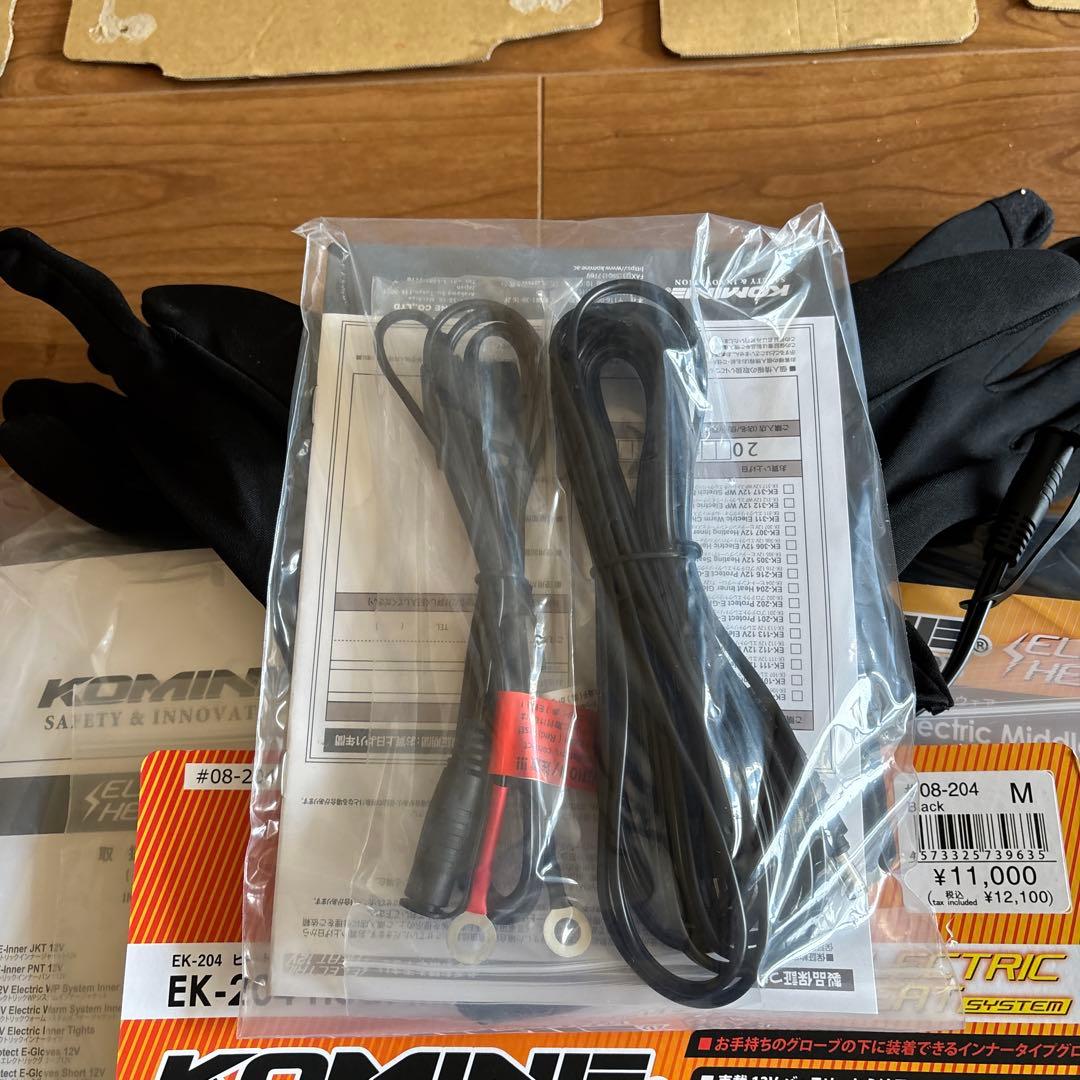 コミネ　電熱グローブM 電熱ジャケットL