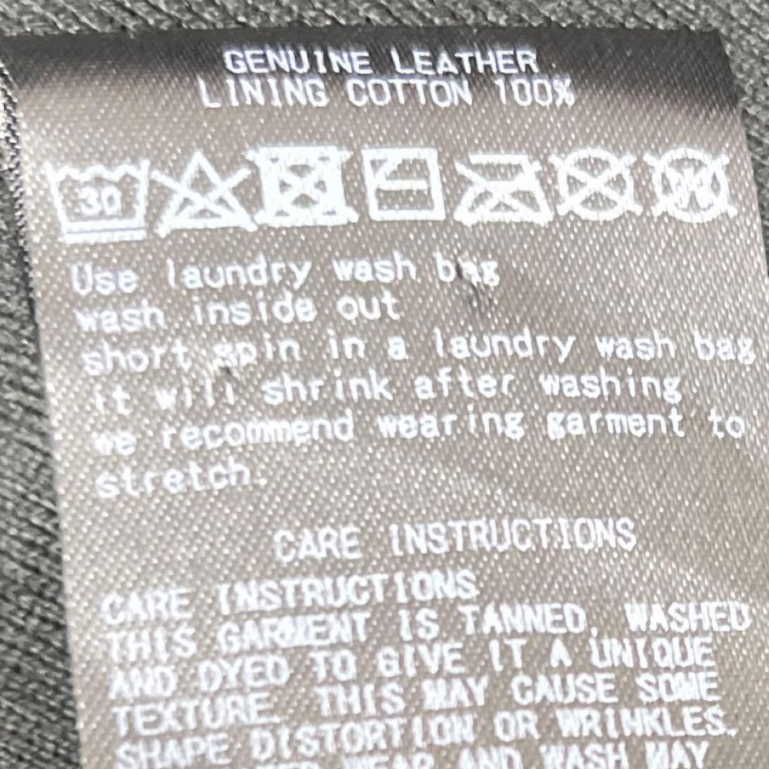 【定価約10万 未使用級】sisii ウォッシャブル レザー シングルライダース