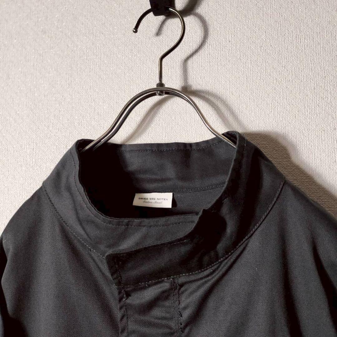 ドリスヴァンノッテン モッズコート ミリタリーコート ノーカラー コットン 綿