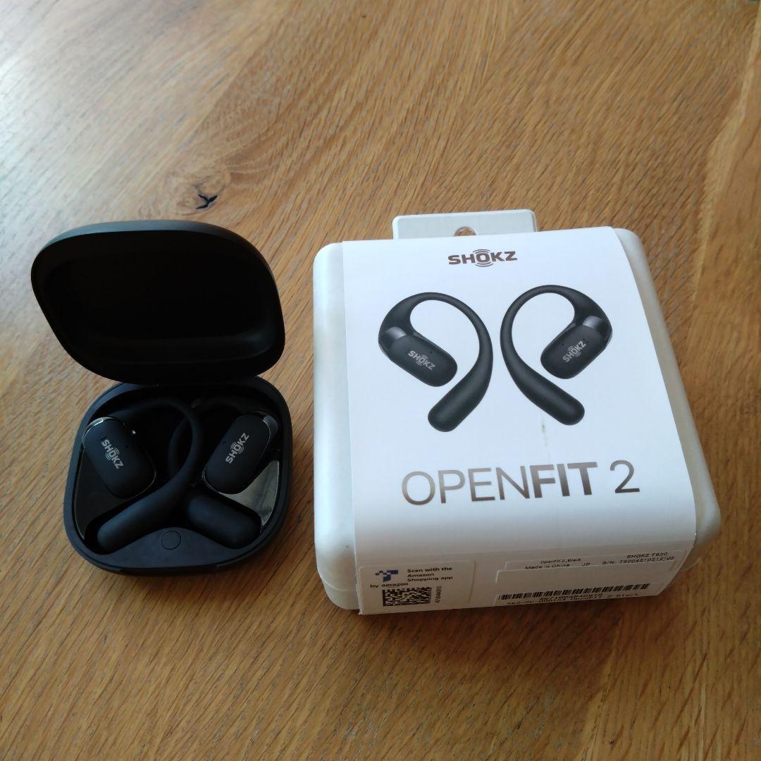 h*e様 【美品】SHOKZ OPENFIT2 ブラック 付属品全て揃い