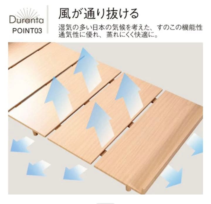 北欧デザインローベッド 【Duranta】デュランタ セミダブル