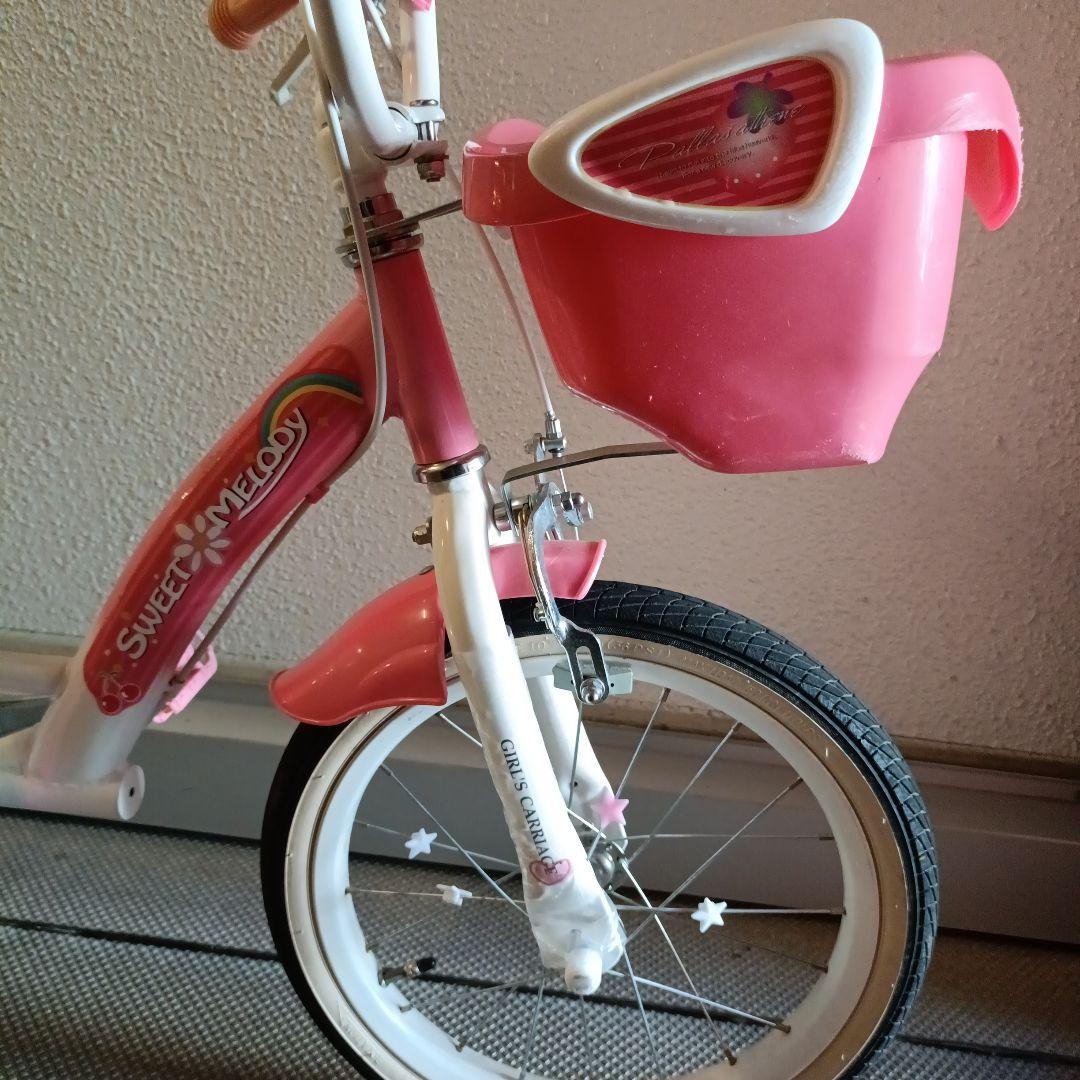 MYPALLAS(マイパラス) 子供用自転車16インチ 女の子用 ピンク補助輪付