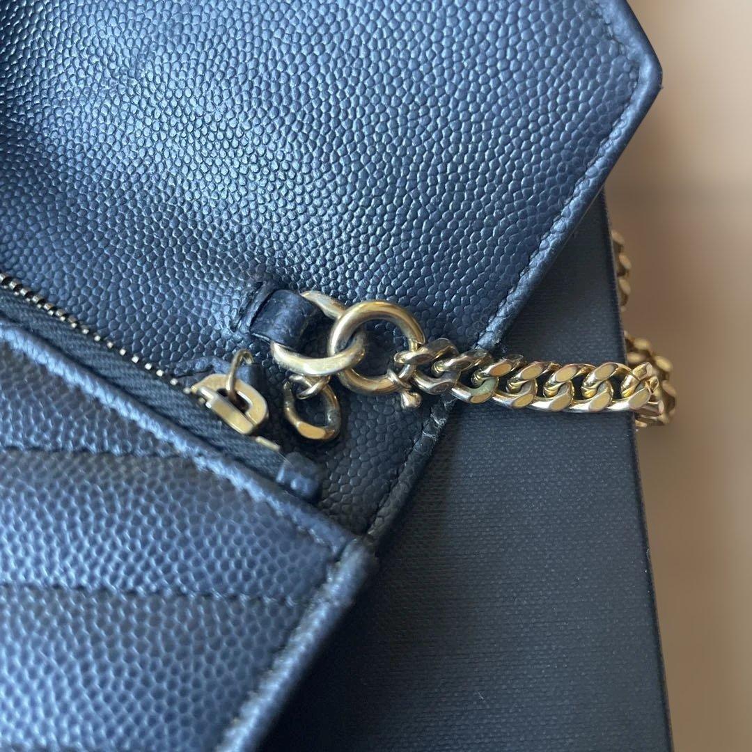 SAINT LAURENT チェーンウォレット　使用感あり