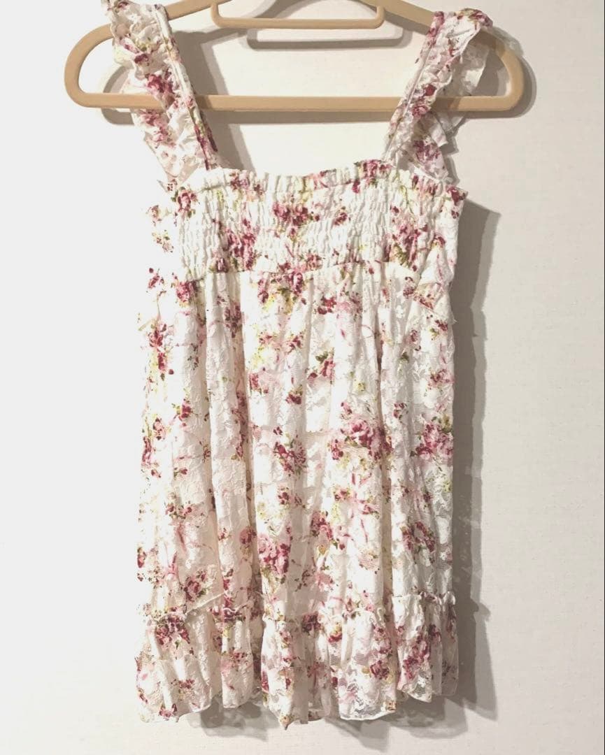 【新品・未使用】 LIZ LISA リズリサ キャミソール 花柄 リボン