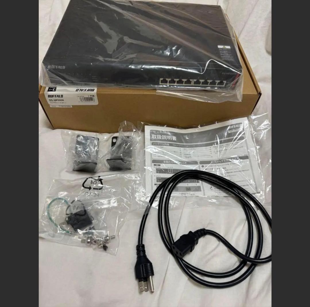 BUFFALO 10G レイヤー2マルチギガスイッチ8ポート　BS-MP2008