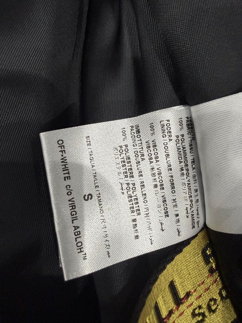 OFF WHITE オーバーサイズアウター（黒）（S）