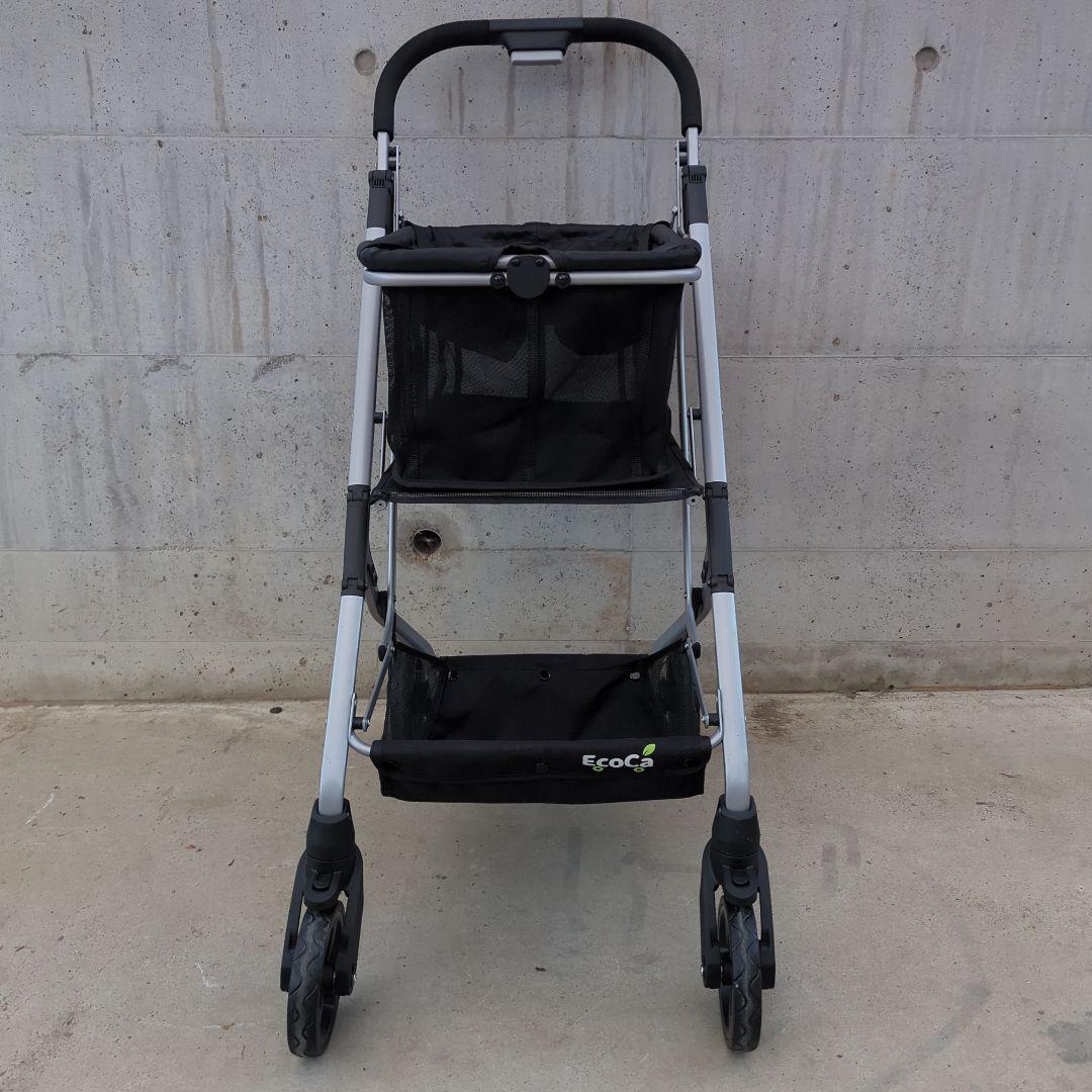 EcoCa 折りたたみショッピングカート 黒 エコカ 買い物カート