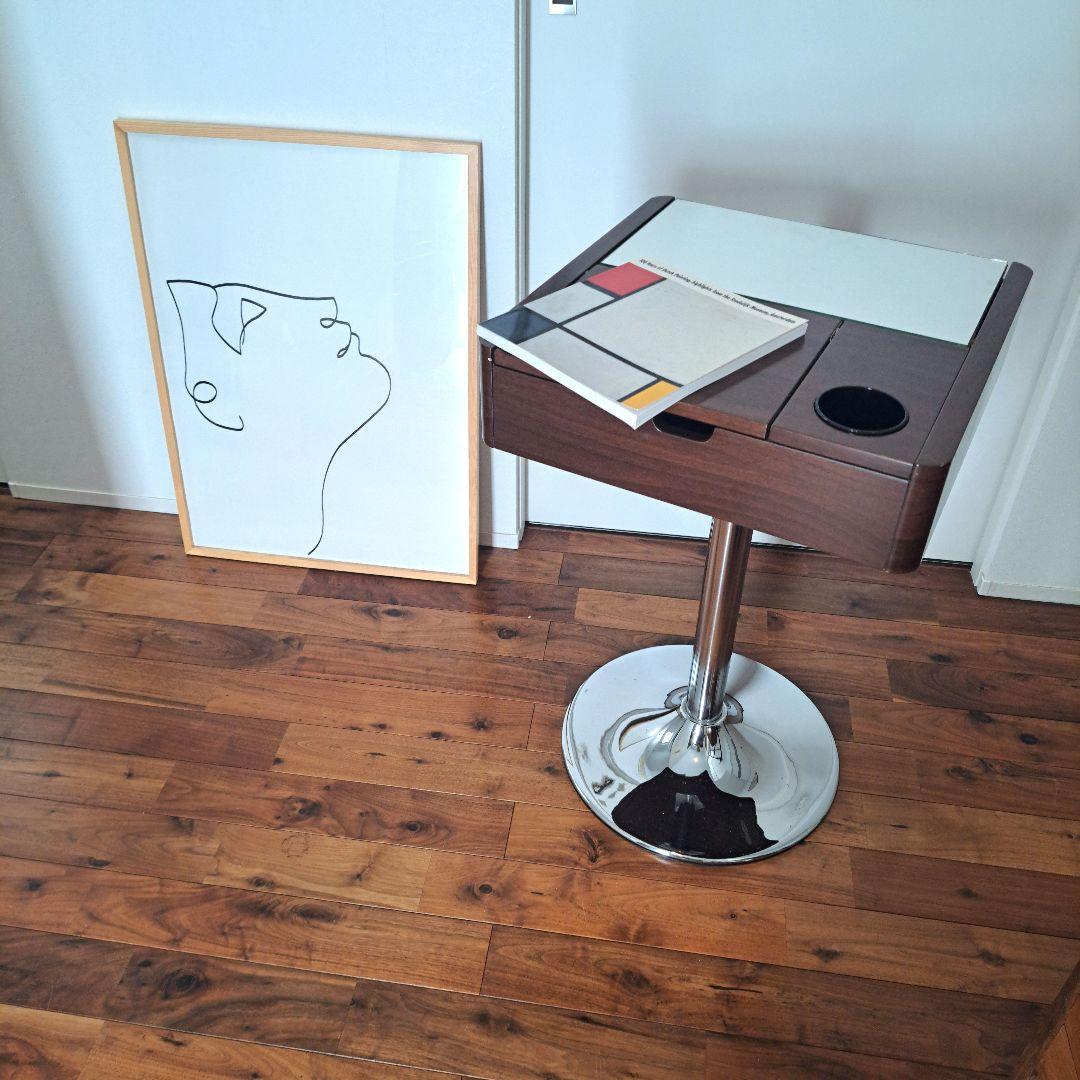 ヴィンテージ　ドレッサー　昭和レトロ　ミッドセンチュリー　スペースエイジ　茶色