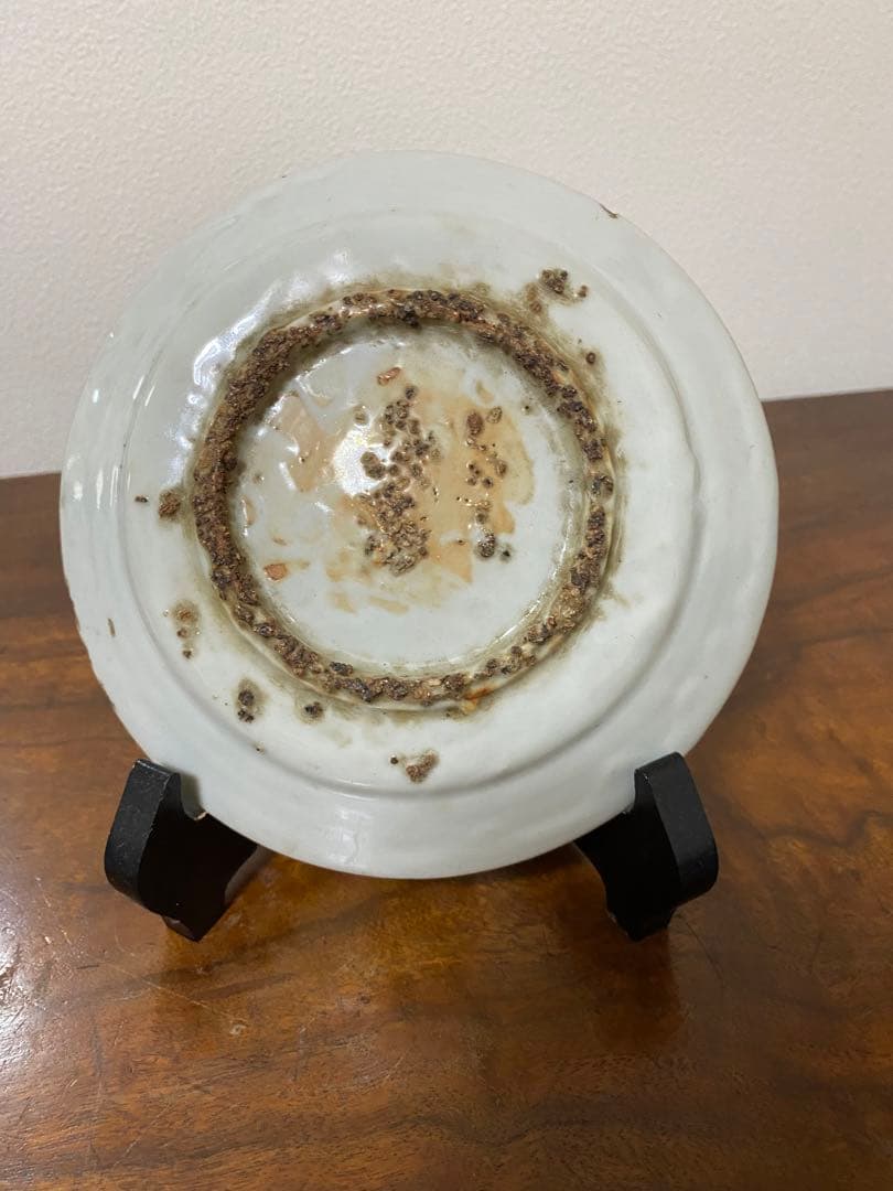 明時代 青花皿 唐物 花鸟