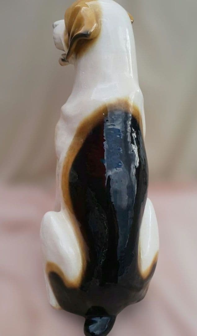 ヴィンテージ 犬 陶器 置物