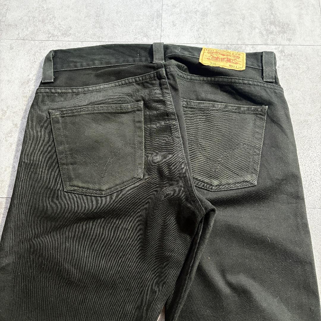 【W32 L30】00s europe levi's black 512