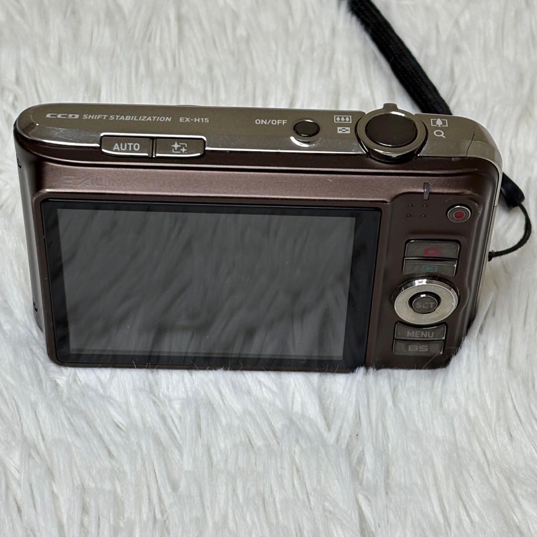 CASIO カメラ　エクシリム　EX-H15 充電器　ブラウン コンデジ　動作品